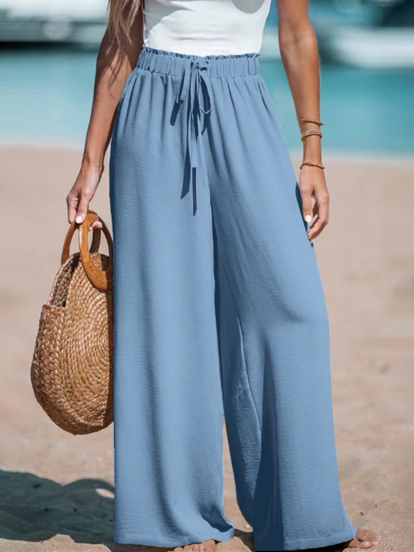 Pantalon Large Élégant