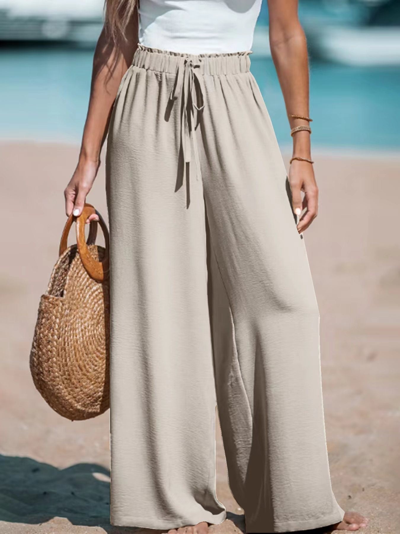 Pantalon Large Élégant