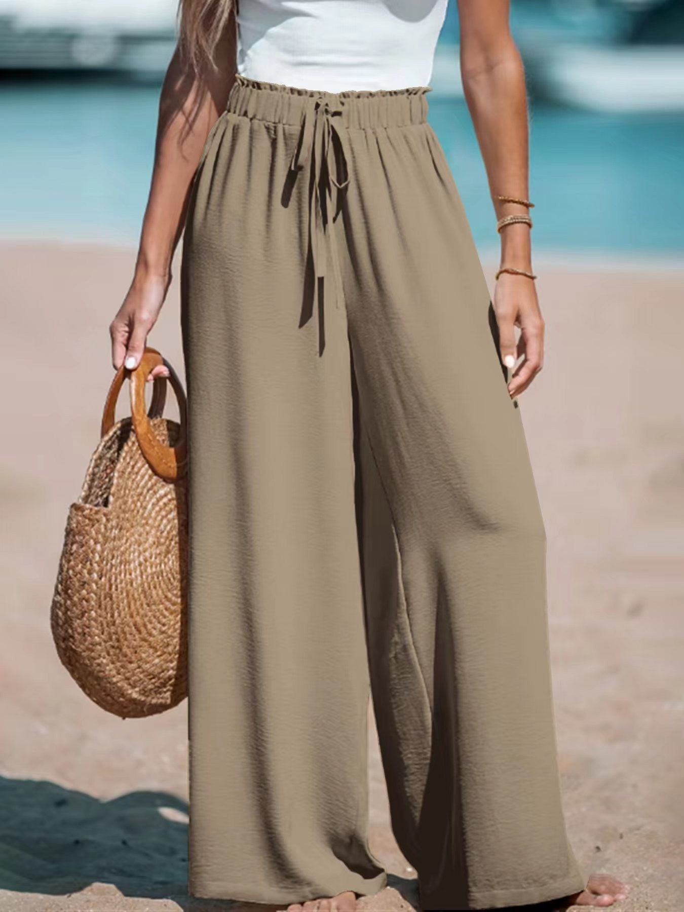 Pantalon Large Élégant