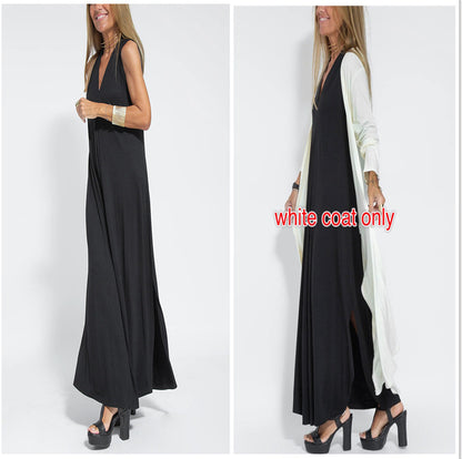 Ensemble robe et veste longue pour femme