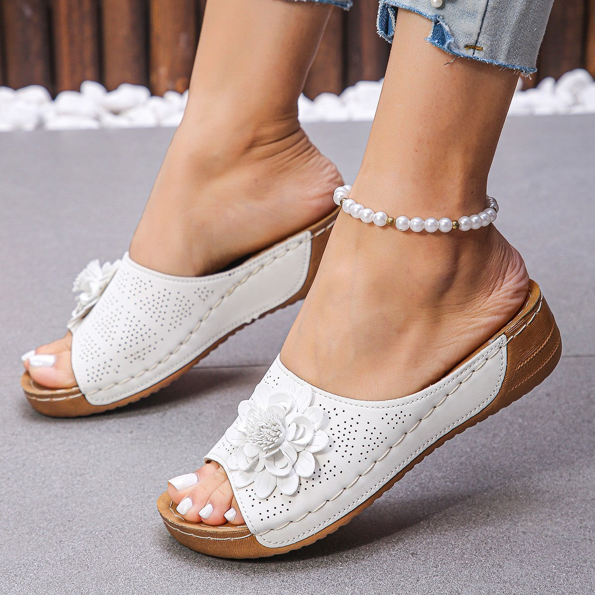 🌸 Sandales Fleuries Confort Chic
