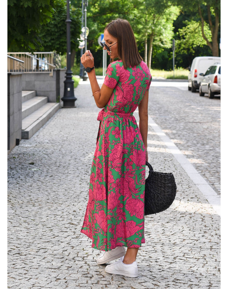 Robe de plage imprimée et élégante pour femme