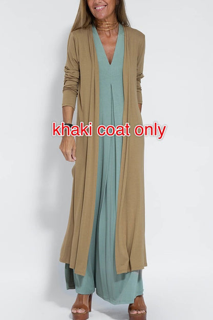 Ensemble robe et veste longue pour femme