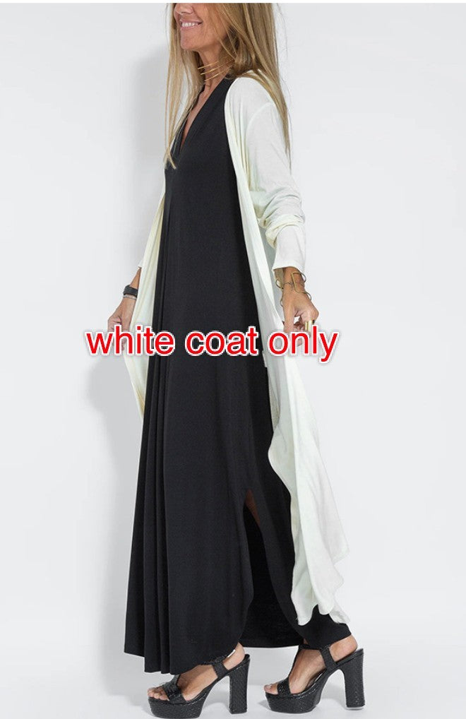Ensemble robe et veste longue pour femme